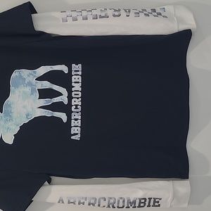Abercrombie Kids NWOT navy long sleeved t-shirt, size 15/16
